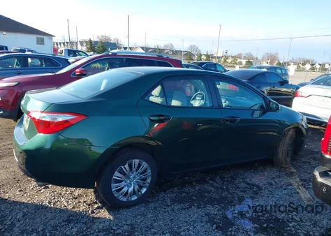 2015 Toyota Corolla Le из США, поврежденный, VIN 2T1BURHE8FC308968